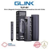GLINK 78 in 1 Magnetic Screwdriver Set Precision Electric Screwdriver Kit with 72 Bits