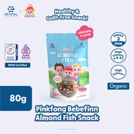 Crystal of the Sea - Pinkfong Bebefinn Almond Fish Snack Original (80GR) Premium Anchovy and Almond/