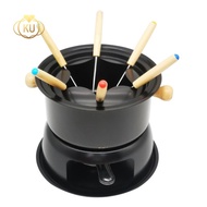 Chocolate Fondue Maker Set Multifunction Carbon Steel Ice Cream Chocolate Cheese Hot Pot Melting Pot Fondue Set