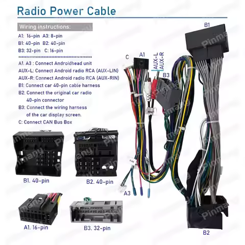 Car Radio Cable OPC2 Power Wire Harness Connector CAN Bus Adapter for Opel Astra H Zafira B Antara V
