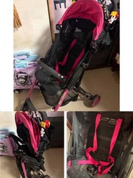 Combi 粉紅色嬰兒車F2 plus
