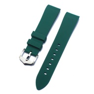 Curved End Rubber Watch Strap 18mm 20mm 22mm For Omega Seiko Rolex Tissot Tudor Silicone Waterproof 