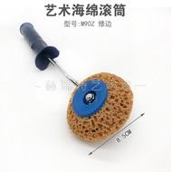 7 Inch 8 Inch Art Algae Foam Roll Brush Artificial Algae Foam Texture Liquid Wallpaper Paint Sponge 