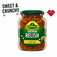 Kuhne Gherkin Relish Sweet 350g | Crunchy Pickle Relish | Gluten Free Vegan | Germany