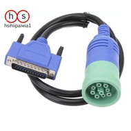 Heavy Duty Truck Diagnostic Cable 9PIN for CNH EST DPA5 V8.6 K-LINE Cable  Tools