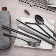 Stainless Steel Cutlery Set Travel Portable Cutlery Set