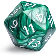 20 Sided DND Dice,D20 Giant Polyhedral Dice,55mm Titan Large Pearl Color D20 Dice,20 Sided Cube D&D 