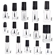 Sezhen 15ML Nail Polish Bottle 10ML Sub-Packing Bottle 5ML Glass Brush Bottle 3ML Manicure Polish Em