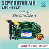 20 METER SEMPROTAN SELANG AIR TAMAN JET SPRAY WATERGUN / PAKET SEMPROTAN AIR CUCI KENDARAAN MOTOR MO