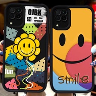 Black Casing for Samsung A04 A05 A06 A07 J7 J2 Prime F04 A22 A12 A04E M04 Pro 5G H43 Smiely