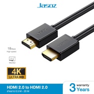 Jasoz HDMI 2.0 to 2.0 Cable High Resolution 4K 18Gbps Length 0.5-10m