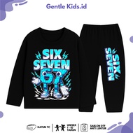 Six Seven Boys Long Sleeve Suit - Anomali 67 Brainrot Kids T-Shirt 1 - 10 Years