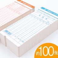 Time Attendance Card 9. 100 Sheets Aibo Machine Time Attendance Card Paper Clock Card Paper Staff Ti