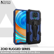 Case Xiaomi Redmi Note 9 Pro Zoid Series Ruged Armor 2 Layers Shockproof Standing Case