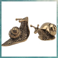 [uhktyltui.vn] 2Pcs Snail Decor Outdoor Pond Garden Snail Figurine Brass Snail Solid Snail Ornaments
