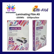 EMI FILE A5 Laminating Film / Laminate Film / Plastik Laminate A4 100 Micron 100 Sheets