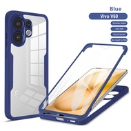 เคสโทรศัพท์กันกระแทกสองด้านสำหรับ V60 Vivo 5G V60 V60 Vivo V60 4G 5G พร้อมกล้องป้องกัน360องศาเคสเต็ม