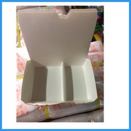 ✲ ◩ 25 Pieces Laminated Paper Meal Box 2 Division