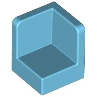 Lego 6231 part Panel 1 x 1 x 1 Corner medium azure