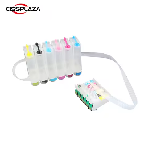 CISSPLAZA 1set IC50 ciss compatible for epson EP-801A EP-802A EP-803A EP-803AW EP-702A EP-703A EP-80