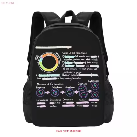Biology Notes The Cell Cycle Collaboration Backpack Large Capacity Cute Foldable 3d Printing vintage