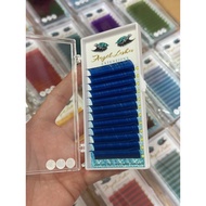 0.07 color eyelashes curved C and D 6LINE lashes