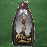 REAL POWER NAGA PHRAYANAK SNAKE DRAGON LP KAMBU MONEY RICH LUCKY POWERFUL PROTECTION RARE OLD THAI B