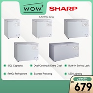 Sharp SJC Series Chest Freezer - 110L-510L (White), Featuring R600a Refrigerant Dual Cooling &amp; Extra Cool
