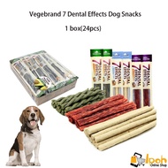 VEGEBRAND 7 Dental Effects Dog snacks 15g 1 box/24 pcs, Dog Dental Stick/Dog Dental Chew