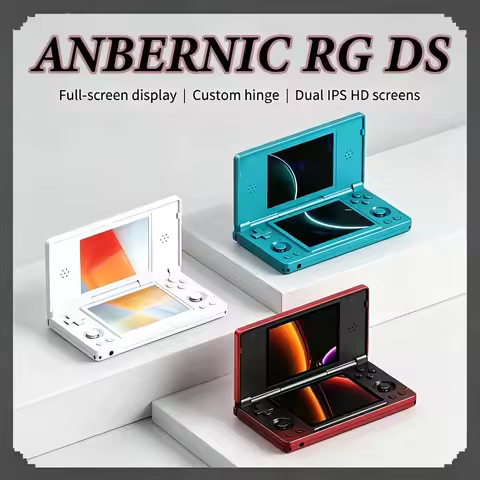 ANBERNIC RG DS Dual-Screen Handheld Console, Retro Arcade Android, TV Connect, Dual Joystick Control