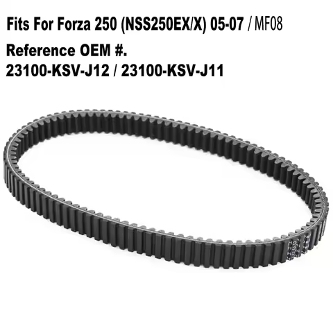 Scooter Drive Belt CVT Clutch Belt For Honda Forza 250 /X NSS250EX/X MF08 2005-2007 23100-KSV-J12, B