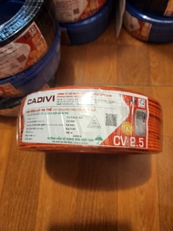 DÂY ĐIỆN CADIVI ĐƠN 2.5 - CV 2.5 Lõi Đồng Cuộn 100m Chính Hãng
