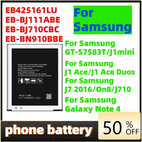 Phone battery For Samsung GT-S7583T/J1mini J1 Ace/J1 Ace Duos J7 2016/On8/J710 SM-N910U/L EB425161LU