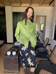 CASA PROJECTS - (Pre-Order) Lime suede jacket