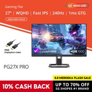 PRISM+ PG27X Pro 27" Fast IPS 240Hz 1ms WQHD Mini-LED 157% sRGB eSports Grade Adaptive-Sync Gaming M