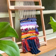 質感DIY梭織板 實木 附贈梭織工具 送8色毛線材料包 / 簡易織布機