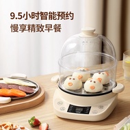 小浣熊多功能煮蛋器小型蒸蛋器家用蒸鸡蛋机宿舍蒸煮神器Multifunctional egg cooker small egg steamer household egg steamer dormito