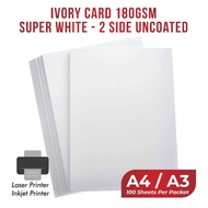 Premium 180gsm Ivory Paper A4 A3 A3+ Printing Paper