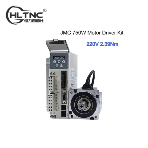 JMC 750W Motor Driver Kit Absolute Servo 220V 1HP/3PH AC 20Bit encoder 80mm 2.39Nm 3000RPM 5000RPM 8