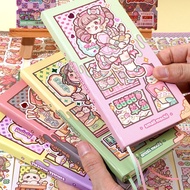 Little Mochi New Pastry Chef weeks Grid Notebook Cute Girly Heart Square Grid Planner Notebook Diary