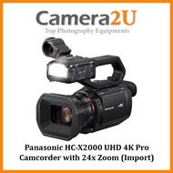 Panasonic HC-X2000 UHD 4K Pro Camcorder with 24x Zoom (Import)