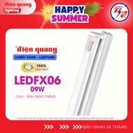 Dien Quang DQ LEDFX06 09W LED tube light set (9W, 0.6m, white light, glass body) - Genuine product