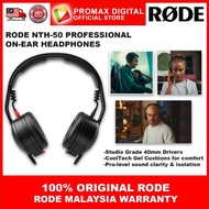 Rode NTH-50 Professional On-Ear Headphones 5Hz – 35Khz Frequency Response 100% Original Rode Malaysi