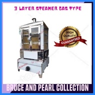 ❁ ⊕ HEAVY DUTY STAINLESS STEAMER 3 LAYER GAS TYPE BEST FOR SIOMAI,  SIOPAO STEAMER