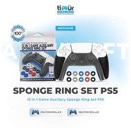 12 in 1 Game Auxiliary Sponge Ring Set Kit Thumbstick Protection Skin Protector & Anti-Wear Design S