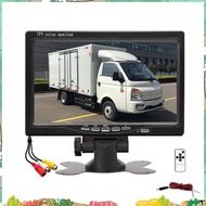 12V-36V 7inch Car Monitor 16:9 800x480 LCD Rearview Monitor with 2 Way Video Input for Rear View Cam