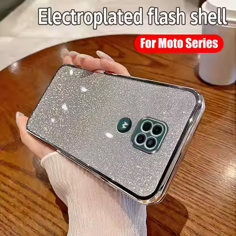 G9plus G9play Luxury Plating Glitter Case For Motorola Moto G9 G8 E7 Plus Power Play Women Gradient 