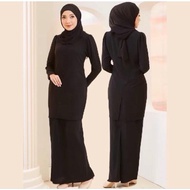 Baju Kurung Moden Baju Raya Brick Oren Baju Kurung Oren bata Perempuan Murah Viral Baju Raya 2024