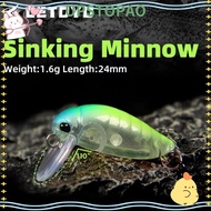 UPSTOPAO Cicada Insect Hard Baits, Sinking Type Wide Tongue Plate Mini Sinking Minnow Lure, Artifici