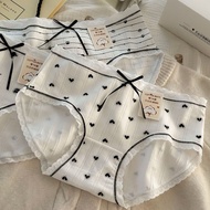7A抗菌裆女士内裤A类棉可爱小熊中腰三角裤